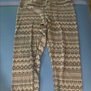 Grey and black leggings